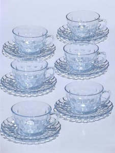Bakeware: Glass and Saucer 6pc Set
