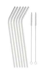 Cutlery: Stainless Steel Straws 6PC 722-11