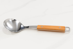 Cutlery: Wooden Handle Steel Serving Spatula XH-0735 722-9