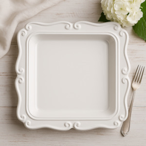Serving Dishes: Plastic Square Tray