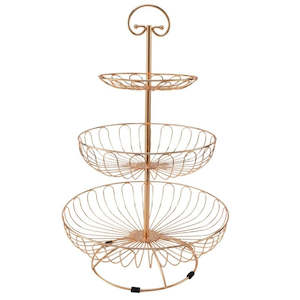 Dessert Stand: Gold 3 Tier Cupcake Stand YZ1137