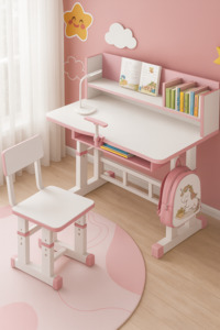 Furniture: Kids Table & Chair Pink