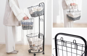 Rack Storage: 3 Tier Basket Trolley CHCH