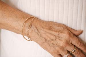 Fine Lines Collection: Petite Square Bangle