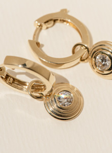 Charm Collection: Niveaux Round Diamond Earring Charms