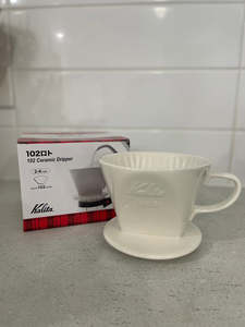 Kalita Coffee Equipments: Kalita 102 Coffee Dripper (White)