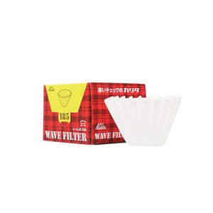 Kalita Coffee Equipments: Kalita 185 Wave series Coffee Filter (50P)
