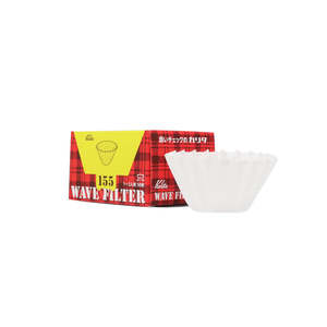 Kalita Coffee Equipments: Kalita 155 Wave series Coffee Filter (50P)