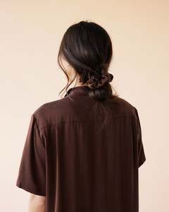 Silk Scrunchie - Rum