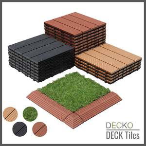 <b>Deck Tiles</b> - Premium WPC Interlocking | DECKO (300x300x20mm) - <b>select colour</b>