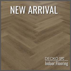 SPC Hybrid Vinyl Plank Flooring - <b>CHIARA Herringbone</b> - Waterproof Stone P&hellip;