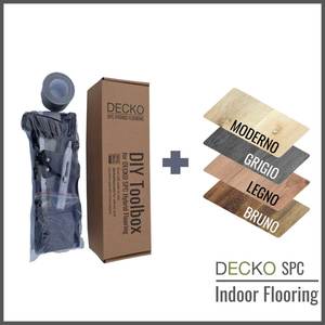 Spc Hybrid Floors: DIY Toolbox for SPC Hybrid Vinyl Plank Flooring - with complimentary Free Sample Pack | DECKO