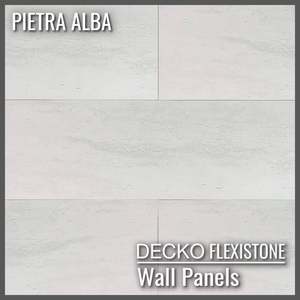 Flexible 3D Stone Wall Panels - <b>PIETRA ALBA</b> - Box of 16 panels (900x300mm&hellip;