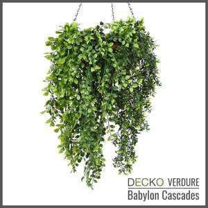 Verdure Babylon Cascades Artificial Plants: Artificial Hanging Plants - SENNA Collection (2 sets of 3 different plants) | DECKO Verdure Babylon Cascades