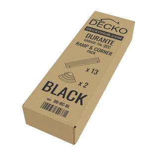 Strong Durante Diy Multipurpose Tiles: Ramp Edge & Corner - BLACK- DECKO DURANTE N (13+2/box)