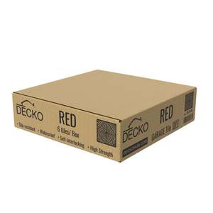 Strong Durante Diy Multipurpose Tiles: RED - DECKO Durante N Tile - (Box with 6 tiles)