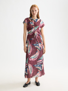 Scotch Soda: Crinkle Pleat Midi Skirt