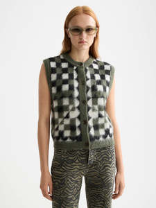 Scotch Soda: Fuzzy Jacquard Spencer Vest