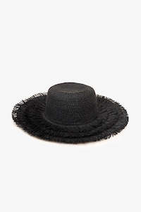 Accessories 1: Black Layered Sunhat