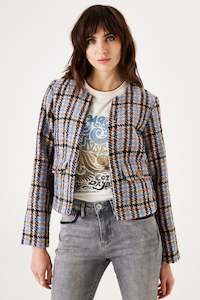 Garcia: Checked Tweed Jacket