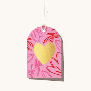 Gift: Gift Tag | Neon Heart Foliage