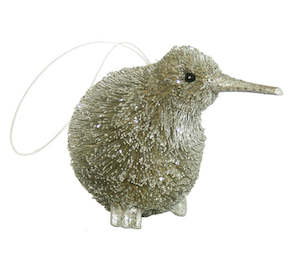Kiwi - Silver coloured decoration