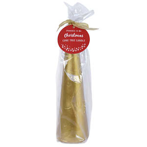 Candle - 'Frankie and Me' Christmas Candle - Gold