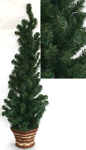 Artificial Christmas Trees: Christmas Tree - Half / Wall Tree Artificial - 120cm