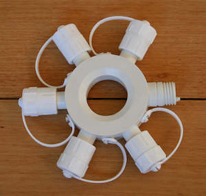 Christmas And Outdoor Fairy Lights: Splitter - Five Way - White ✰✰✰ CLEARANCE ✰✰✰