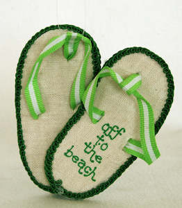 New Zealand Christmas Jandals - Green - Box Lot Deal (6)