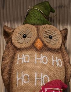 Decor: Owl Ornament - Christmas Ho Ho Ho ✰✰✰ SPECIAL ✰✰✰