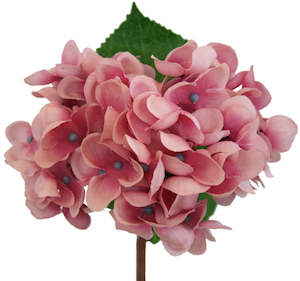 Flower Colour Pink Apricot: Hydrangea Pick - Mauve Pink