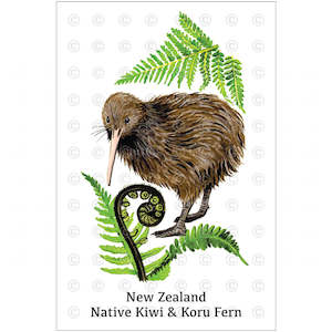 Tea Towel - New Zealand native Kiwi - Box Lot Deal (6)