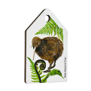 Souvenirs: Fridge Magnet - Made in New Zealand - Kiwi White