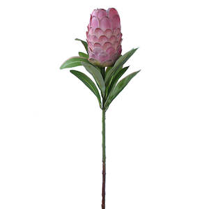 Flowers: Protea Flower Artificial - Long Stem, Autumn Blush