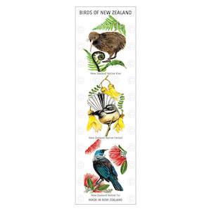 Souvenir Bookmark - Birds of New Zealand