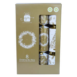 Crackers - Family Pack of 8 Cream and Gold