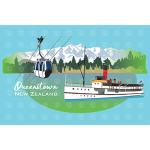 Tea Towel - Queenstown, New Zealand - Box Lot Deal (2)