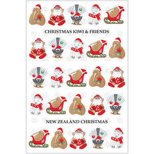 Tea Towel - Christmas Kiwi and Friends - Box Lot Deal (2)