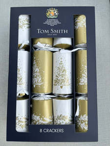 Crackers - "Tom Smith" Gold and White Premium 8's