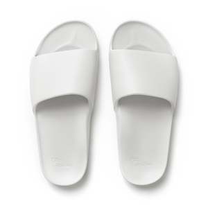 Casuals: Archies Arch Support Slides - White