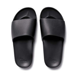 Casuals: Archies Arch Support Slides - Black