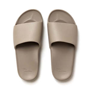 Casuals: Archies Arch Support Slides - Taupe