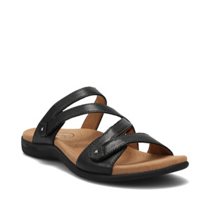 Ladies Slides: Taos Double U - Black