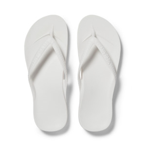 Mens Sandals: Archies Arch Support Jandals - White