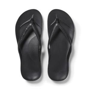 Mens Sandals: Archies Arch Support Jandals - Black