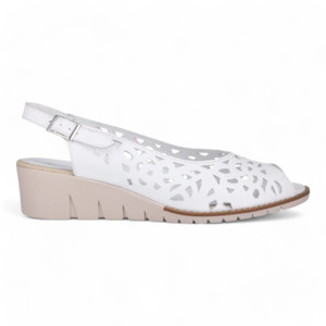 Ladies Wedges: Cabello Caitlin - White