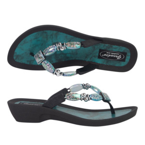 Grandco Aqua Bling Jandals - Black