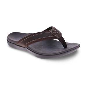 Mens Jandals: Scholl Mens Tide III - Brown