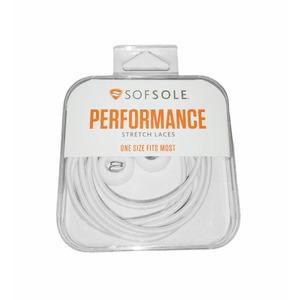Womens: Sof Sole Bungee Laces - White
